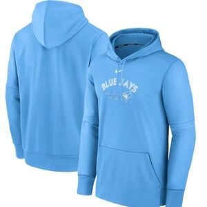 Men's Toronto Blue Jays Nike Powder Blue Authentic Collection Hoodie Lg